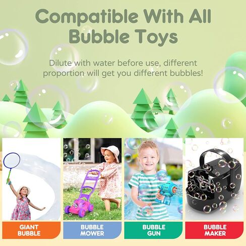 Zerhunt Bubble Solution Refill 33.8 OZ: Bubble Concentrate Solution for Bubble Machine| Bubble Solution Refill for Giant Bubble Wand, Bubble Gun Blower, Birthday Party Favors Wedding(Red) in Kuwait