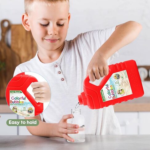 Zerhunt Bubble Solution Refill 33.8 OZ: Bubble Concentrate Solution for Bubble Machine| Bubble Solution Refill for Giant Bubble Wand, Bubble Gun Blower, Birthday Party Favors Wedding(Red) in Kuwait