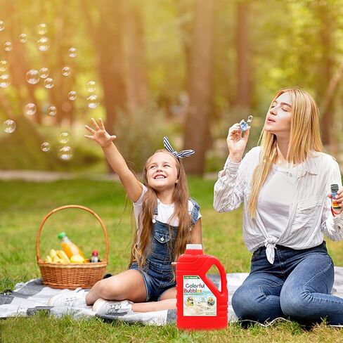 Zerhunt Bubble Solution Refill 33.8 OZ: Bubble Concentrate Solution for Bubble Machine| Bubble Solution Refill for Giant Bubble Wand, Bubble Gun Blower, Birthday Party Favors Wedding(Red) in Kuwait