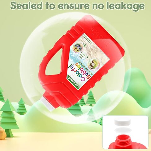 Zerhunt Bubble Solution Refill 33.8 OZ: Bubble Concentrate Solution for Bubble Machine| Bubble Solution Refill for Giant Bubble Wand, Bubble Gun Blower, Birthday Party Favors Wedding(Red) in Kuwait