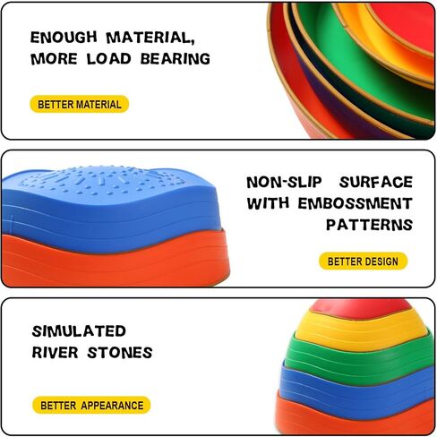 Fanboxk Stepping Stones for Kids,Non-Slip Toddler Sensory Toy in Kuwait