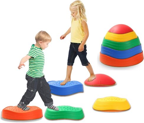 Fanboxk Stepping Stones for Kids,Non-Slip Toddler Sensory Toy in Kuwait