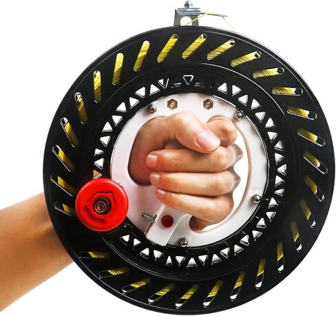 Kizh Kite Reel Winder، طائرة ورقية خط اللفاف بكرة مقبض عجلة مقبض مع سلسلة متينة بطول 1312 قدم ووظيفة القفل ملحقات الطائرات الورقية الاحترافية في الهواء الطلق in Kuwait