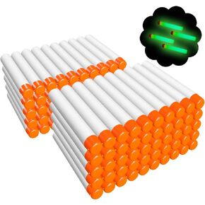 AMOSTING 100PCS Glow in Dark Refill Darts Compatible with Nerf Blasters in Saudi Arabia