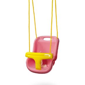 Swing-N-Slide WS 4001-G Plastic Infant Swing with Nylon Rope Swing Set Attachment, Green w/Yellow in Saudi Arabia