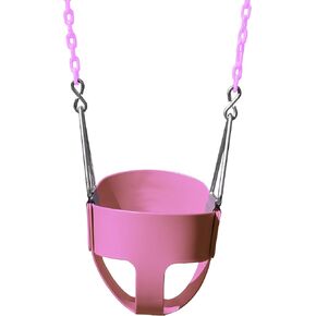 Gorilla Playsets 04-0008-G/G Full Bucket Toddler Swing, Bucket, Green 60" Plastic Coated Chains, 50 Lb Capacity in Saudi Arabia