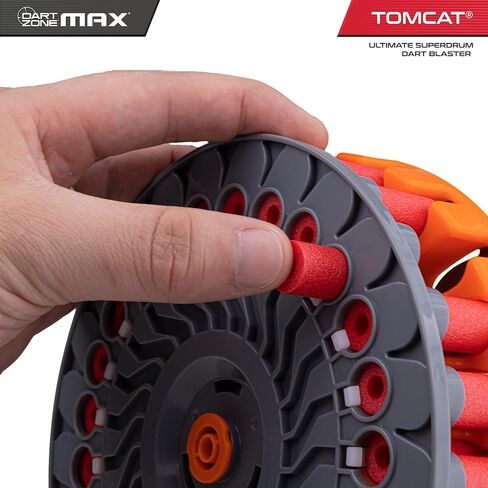 Dart Zone Max Tomcat Ultimate Superdrum Dart Blaster مجموعة مكونة من 58 قطعة in Kuwait