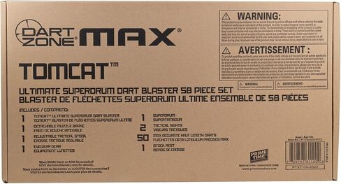 Dart Zone Max Tomcat Ultimate Superdrum Dart Blaster مجموعة مكونة من 58 قطعة in Kuwait