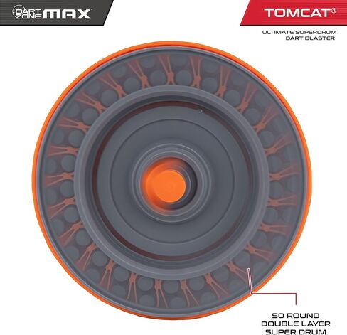 Dart Zone Max Tomcat Ultimate Superdrum Dart Blaster مجموعة مكونة من 58 قطعة in Kuwait