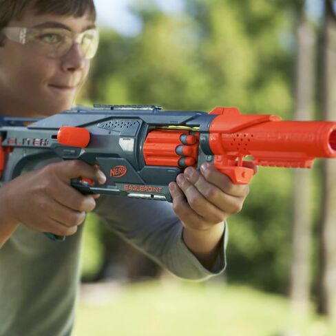 Nerf Elite 2.0 Eaglepoint RD-8 Blaster - 8-Dart Drum, Detachable Scope and Barrel, 16 Official Elite Darts, Bolt Action in Saudi Arabia
