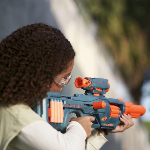 Nerf Elite 2.0 Eaglepoint RD-8 Blaster - 8-Dart Drum, Detachable Scope and Barrel, 16 Official Elite Darts, Bolt Action in Saudi Arabia
