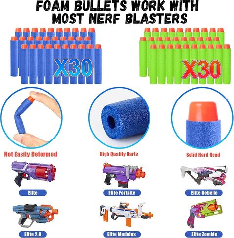 مجموعة سترة تكتيكية للأطفال من سلسلة Nerf Guns N-Strike Elite للأولاد والبنات، مع 30 سهمًا لإعادة التعبئة، وحقيبة رمي السهام، وقناع تكتيكي، ومشابك إعادة التحميل، وسوار معصم ونظارات واقية (أزرق) in Kuwait
