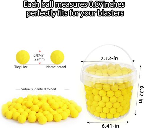 100 Rounds Refill Balls Ammo Compatible with Nerf Rival Gun, TiopLior Foam Bullet Ball Replacement Refill Pack Fit for Rival(HIR, High-Impact Rounds) in Kuwait