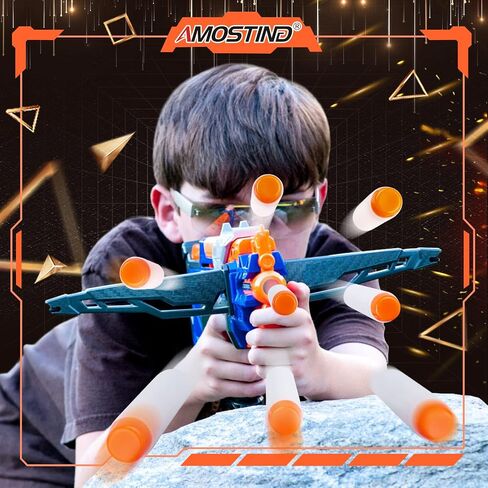 AMOSTING 100PCS Refill Darts for Nerf N Strike Elite 2.0 Series Glow in The Dark Bullets Pack – Compatible with All Elite Blasters White in Saudi Arabia