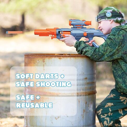 مجموعة 100 قطعة من أسهم إعادة التعبئة من AMOSTING لسلسلة Nerf N Strike Elite 2.0 المتوهجة في الظلام - متوافقة مع جميع مسدسات Elite باللون الأبيض in Kuwait