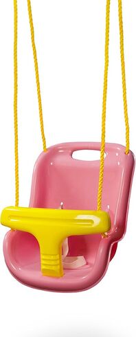 أرجوحة أطفال بلاستيكية من Swing-N-Slide WS 4001-G مع حبل نايلون، أخضر مع أصفر in Kuwait