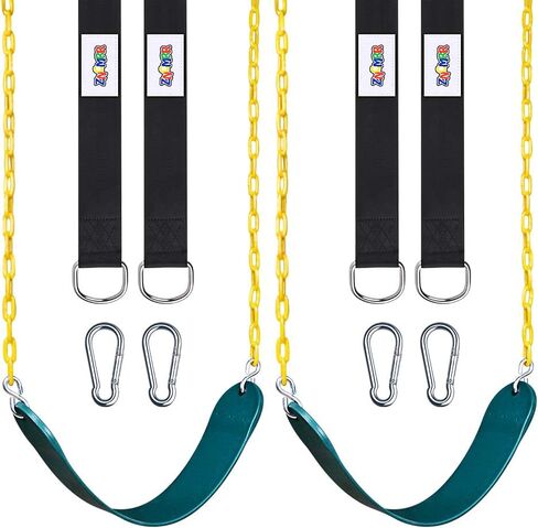 Climbing Rope with Platforms and Disc Swing Seat Set Playground Accessories Including Bonus Hanging Strap & Carabiner in Saudi Arabia