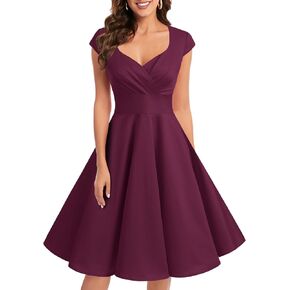 فساتين Bbonlinedress النسائية القصيرة من الخمسينيات من القرن الماضي لحفلات الكوكتيل المتأرجحة in Kuwait