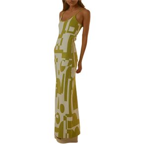 Bodycon Dresses for Women Summer Knit Hollow Out Sexy Night Out Midi Maxi Dress Sleeveless Long Cut Out Dress