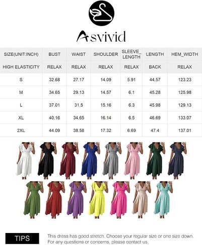 فساتين Asvivid لحفلات الزفاف للنساء لصيف 2023، فستان طويل برقبة على شكل V متوسط ​​الطول لحفلات العشاء in Saudi Arabia