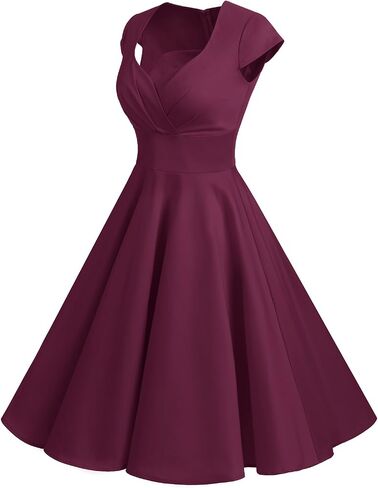 فساتين Bbonlinedress النسائية القصيرة من الخمسينيات من القرن الماضي لحفلات الكوكتيل المتأرجحة in Kuwait