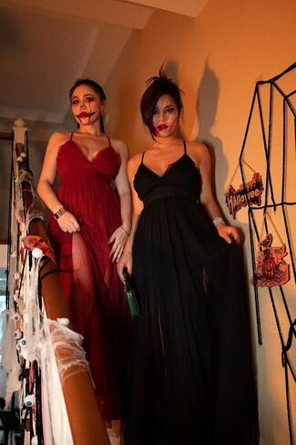 XXTAXN Women's Sexy Deep V Neck Split Cocktail Party Formal Bridesmaid Maxi Dress in Kuwait