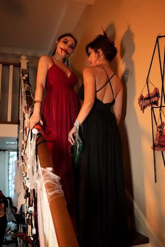 XXTAXN Women's Sexy Deep V Neck Split Cocktail Party Formal Bridesmaid Maxi Dress in Kuwait