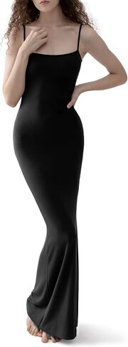 PUMIEY Women's Sexy Slip Maxi Dress Ribbed Bodycon Summer Dresses in Saudi Arabia
