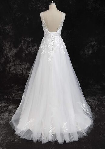 Wedding Dress for Bride 2020,Beach Vintage A Line Backless Boho Lace Summer Wedding Dresses Women Plus Size Wedding Dress in Saudi Arabia
