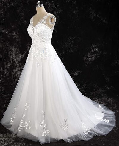 Wedding Dress for Bride 2020,Beach Vintage A Line Backless Boho Lace Summer Wedding Dresses Women Plus Size Wedding Dress in Saudi Arabia