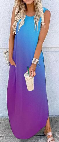 CHUNTIANRAN Maxi Dresses for Women Summer Outfits Boho Beach Long Dresses Casual Sundresses Resort Wear for Women 2026 in Kuwait