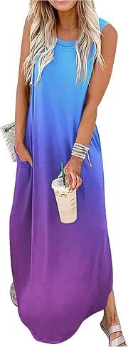 CHUNTIANRAN Maxi Dresses for Women Summer Outfits Boho Beach Long Dresses Casual Sundresses Resort Wear for Women 2026 in Kuwait