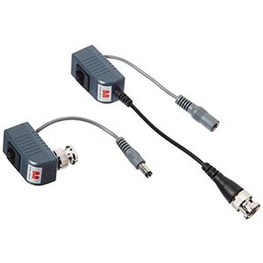 Monoprice 106878 1 Channel Passive CCTV BALUN - Video/Power Over Cat5 (أسود) in Kuwait