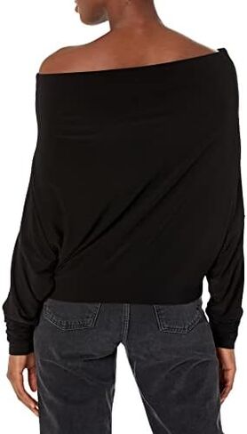 Norma Kamali Women's Drop Shoulder All in One Cropped Top in Saudi Arabia