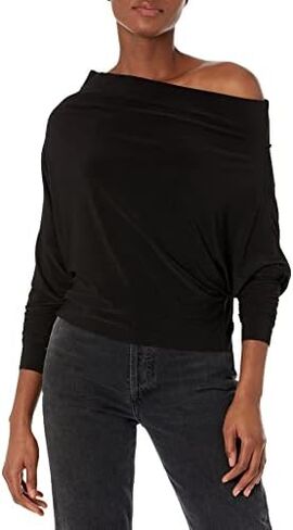 Norma Kamali Women's Drop Shoulder All in One Cropped Top in Saudi Arabia