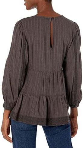 Lucky Brand Women's Tiered Long Sleeve Tunic in Saudi Arabia