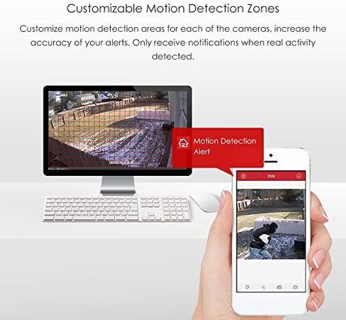 ZOSI 8CH Full 1080P عالية الدقة هجين 4 في 1 HD TVI DVR مسجل فيديو CCTV Network Motion Detection لنظام كاميرا المراقبة Security Real Time Recording الهاتف المحمول in Kuwait