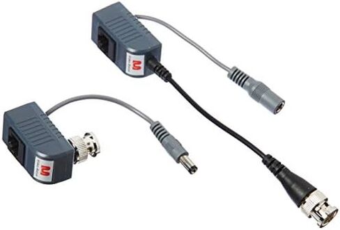 Monoprice 106878 1 Channel Passive CCTV BALUN - Video/Power Over Cat5 (أسود) in Kuwait