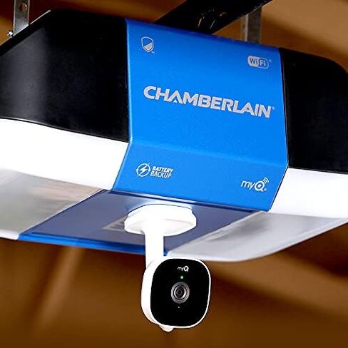 myQ Smart Garage HD Camera - Wifi Enabled - myQ Smartphone Controlled - Two Way Audio - Model SGC1WCH, White in Saudi Arabia