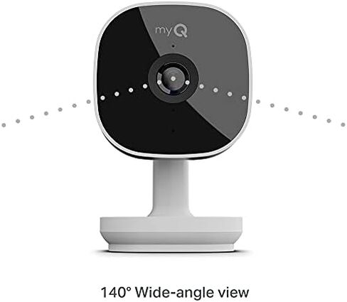 myQ Smart Garage HD Camera - Wifi Enabled - myQ Smartphone Controlled - Two Way Audio - Model SGC1WCH, White in Saudi Arabia