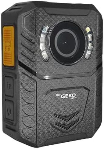 myGEKOgear Aegis 100 Super HD 1296p Police Body Camera, Audio Recording Wearable, Password Protected, 9 Hours, IP65 Waterproof, Night Vision, Police Body Camera for Law Enforcement in Kuwait
