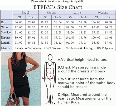 BTFBM Women 2023 Summer Sleeveless Tank Dresses Crew Neck Slim Fit Short Casual Ruched Bodycon Party Club Mini Dress in Saudi Arabia