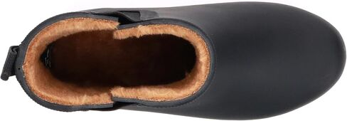 Chooka Women's Delridge Waterproof Faux Fur Chelsea Rain Boot Slip On | Ladies pull-on street style shoes with plush lining, built for puddles, styled for the city in Kuwait