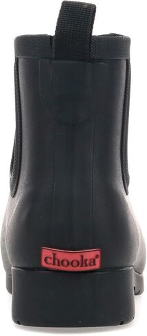 Chooka Women's Delridge Waterproof Faux Fur Chelsea Rain Boot Slip On | Ladies pull-on street style shoes with plush lining, built for puddles, styled for the city in Kuwait