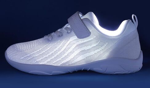 Girls White Cheerleading Shoes Lightweight Competition Tennis Shoes Women Hip Hop Gymnastics Dance Sneakers | High-performance Competition Cheerleading Shoes Designed for Girls Perfect for Stunting Tumbling and Athletic Practice in Saudi Arabia