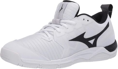 Mizuno Wave Supersonic 2 Womens Volleyball Shoe, White/Black, 9 in Saudi Arabia