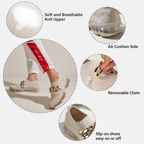 LUCKY STEP Women Air Cushion Fashion Sneakers Breathable Casual Comfortable Lightweight Walking Shoes in Saudi Arabia