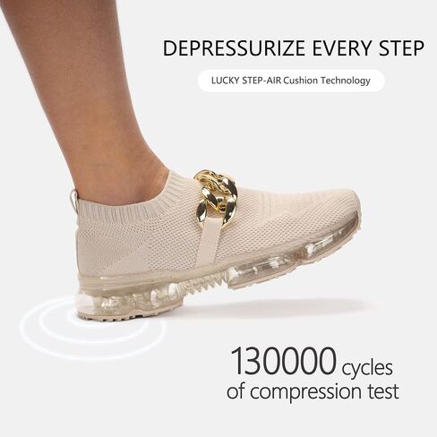 LUCKY STEP Women Air Cushion Fashion Sneakers Breathable Casual Comfortable Lightweight Walking Shoes in Saudi Arabia