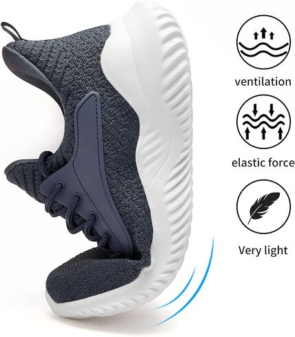 Womens Tennis Shoes Walking Sneakers - Memory Foam Running Slip On Gym Athletic Workout Nursing Comfort Work Shoe Lightweight in Kuwait