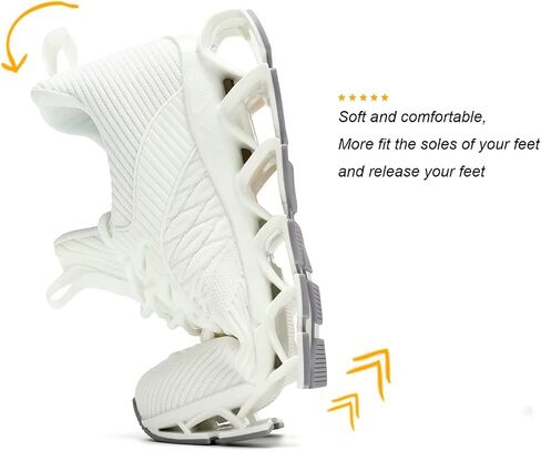 Wrezatro Women's Slip on Walking Running Shoes Blade Tennis Casual Fashion Sneakers Comfort Non Slip Work Sport Athletic Trainer in Saudi Arabia